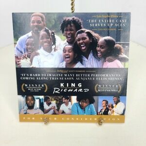 King Richard 2021‎ FYC DVD Will Smith Aunjanue Ellis Venus & Serena Williams Bio